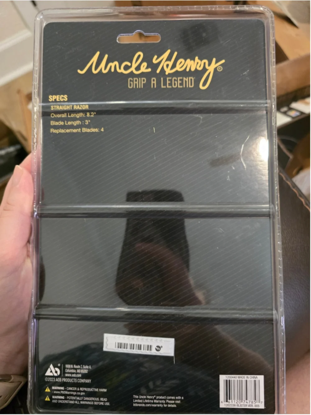 New Uncle Henry Shaving Set 4 in 1